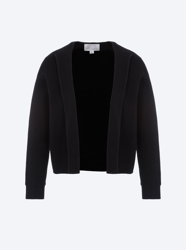 jacket in waffled knit - Image principale