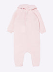 Baby sleepsuit with scalloped collar