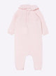 Baby sleepsuit with scalloped collar