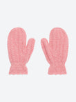 Cable knit mittens