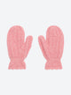 Cable knit mittens