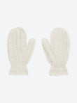 Cable knit mittens