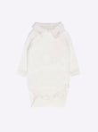 Baby pointed collar crossover bodysuit