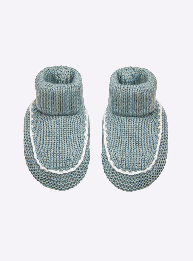 chaussons bébé à finitions crochet - Image principale