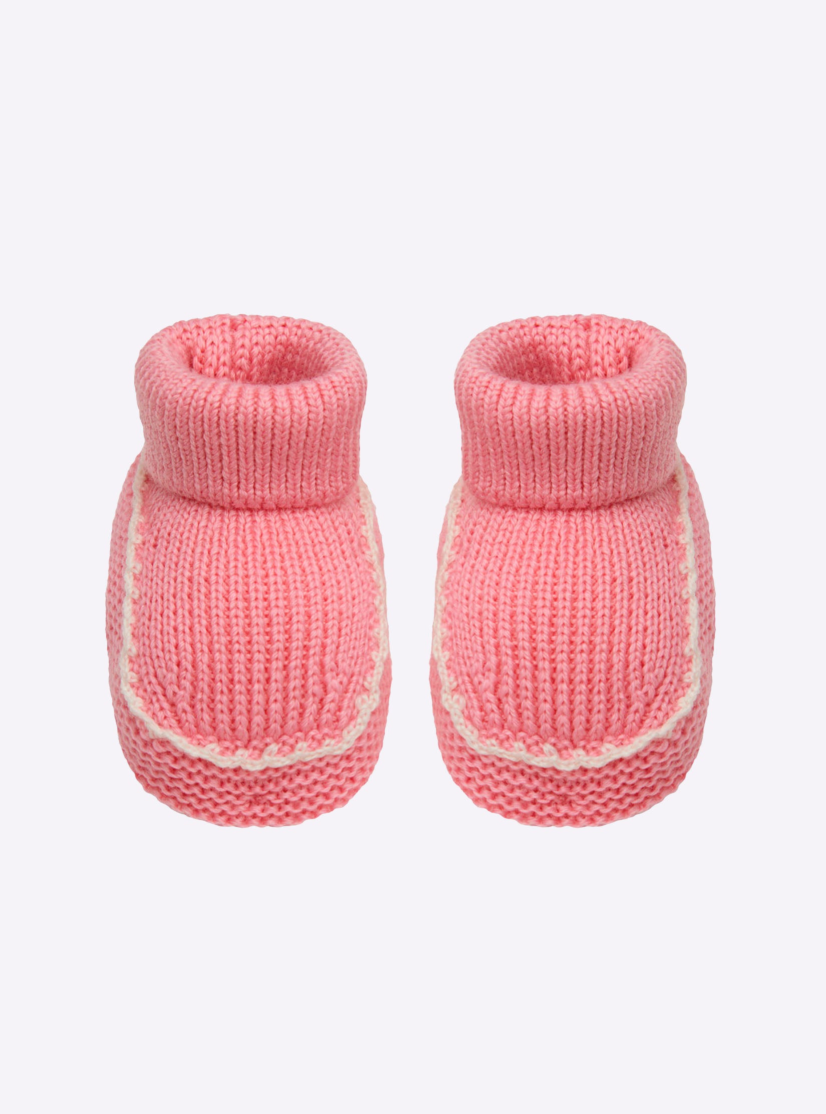 Chaussons à finitions crochet - Vêtement en maille de luxe Molli