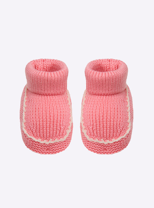 Chaussons à finitions crochet - Vêtement en maille de luxe Molli