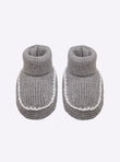 Chaussons bébé à finitions crochet
