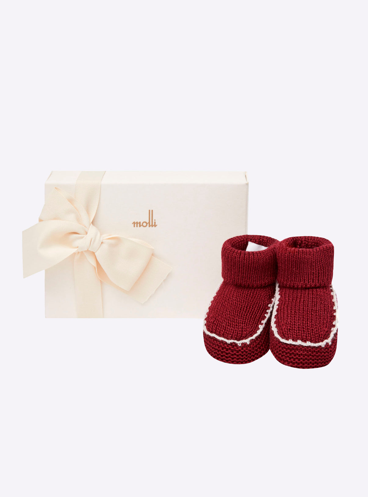 Chaussons à finitions crochet  - Vêtement en maille de luxe Molli
