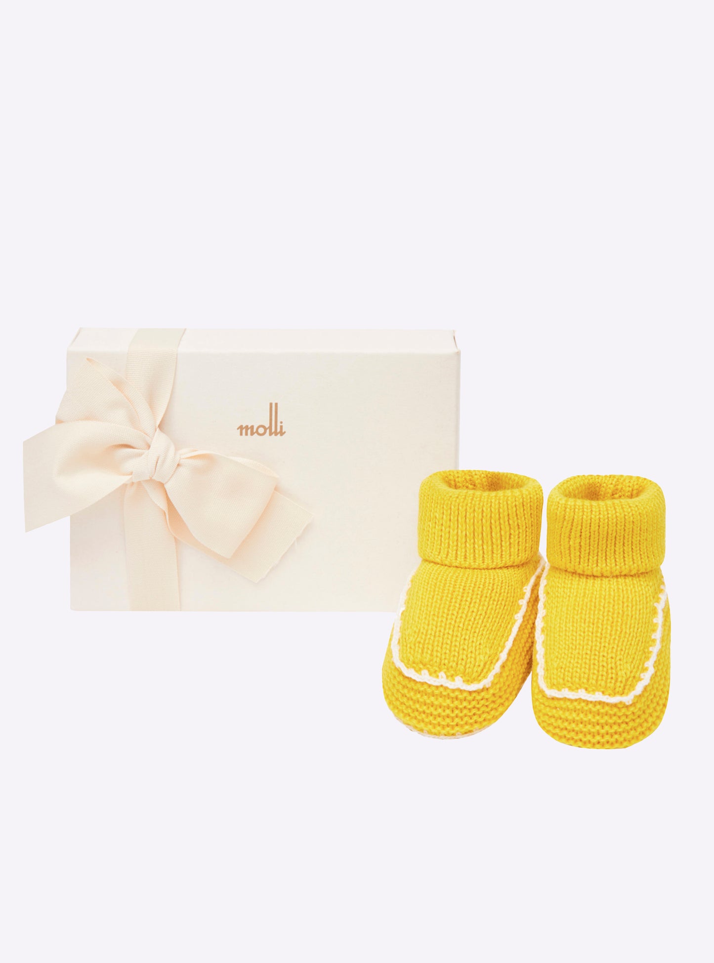 Chaussons à finitions crochet  - Vêtement en maille de luxe Molli