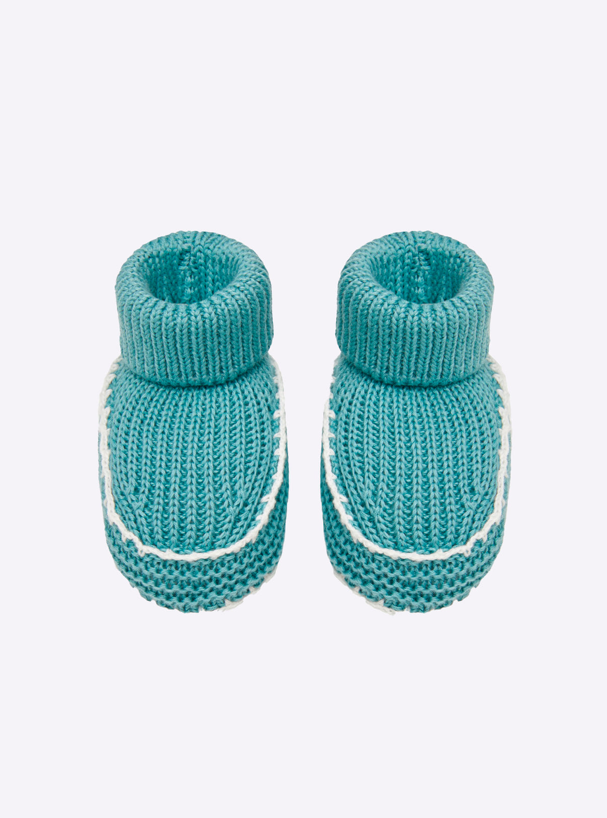 Chaussons à finitions crochet  - Vêtement en maille de luxe Molli
