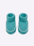Chaussons à finitions crochet  - Vêtement en maille de luxe Molli