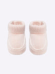 Chaussons bébé à finitions crochet