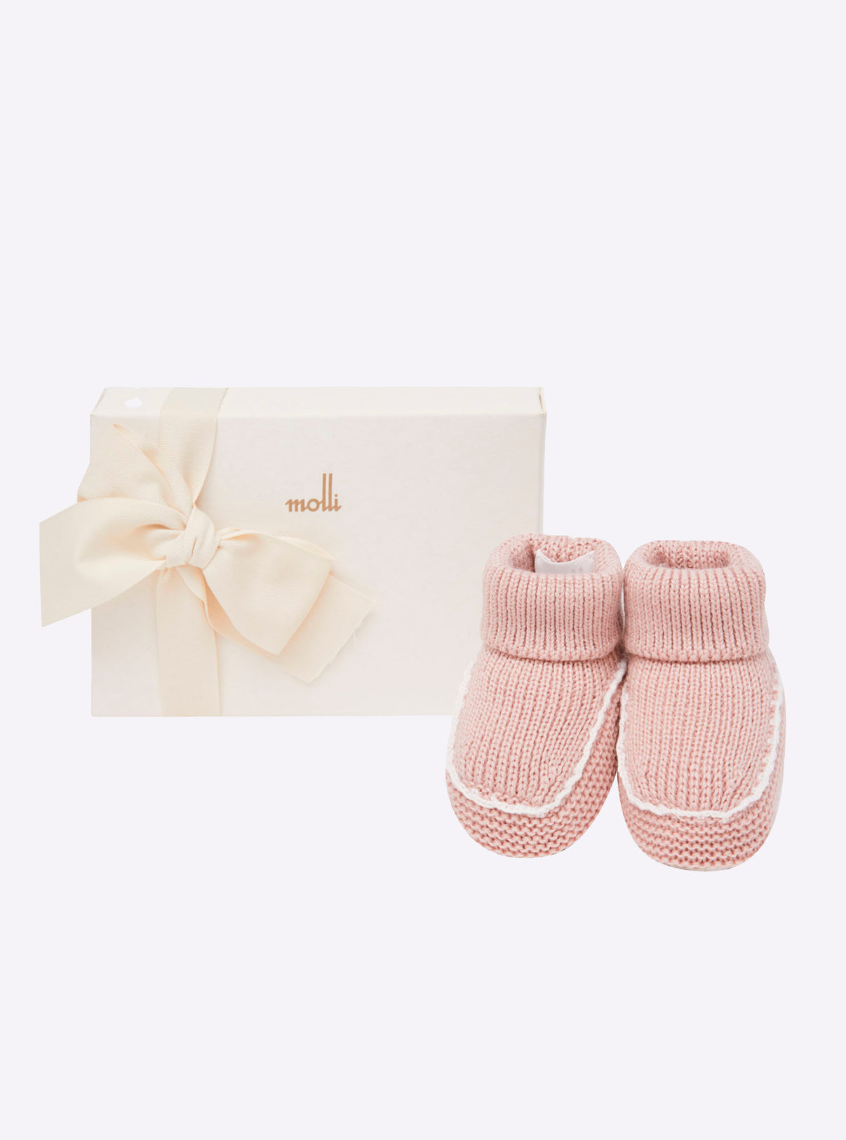 Chaussons à finitions crochet - Vêtement en maille de luxe Molli