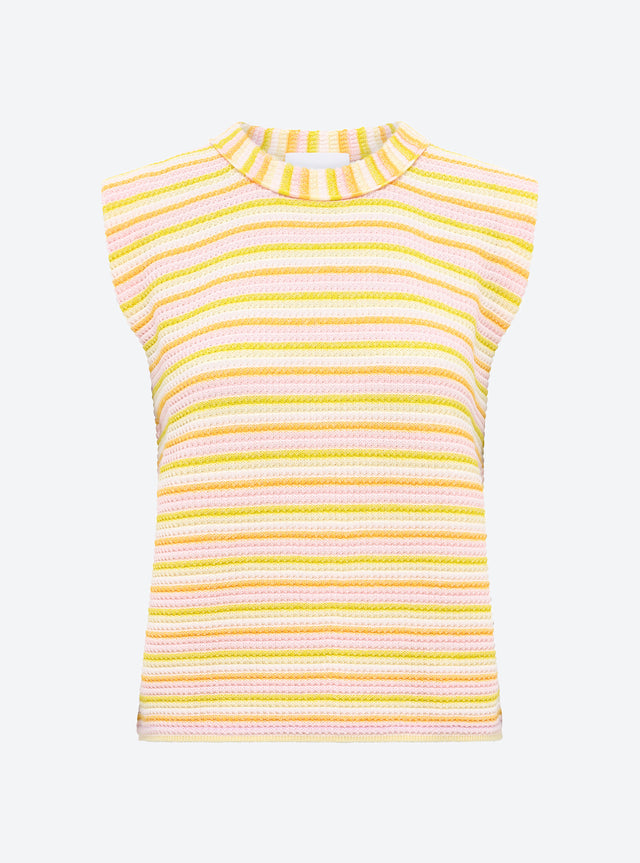 top in a mini origami knit - Image principale