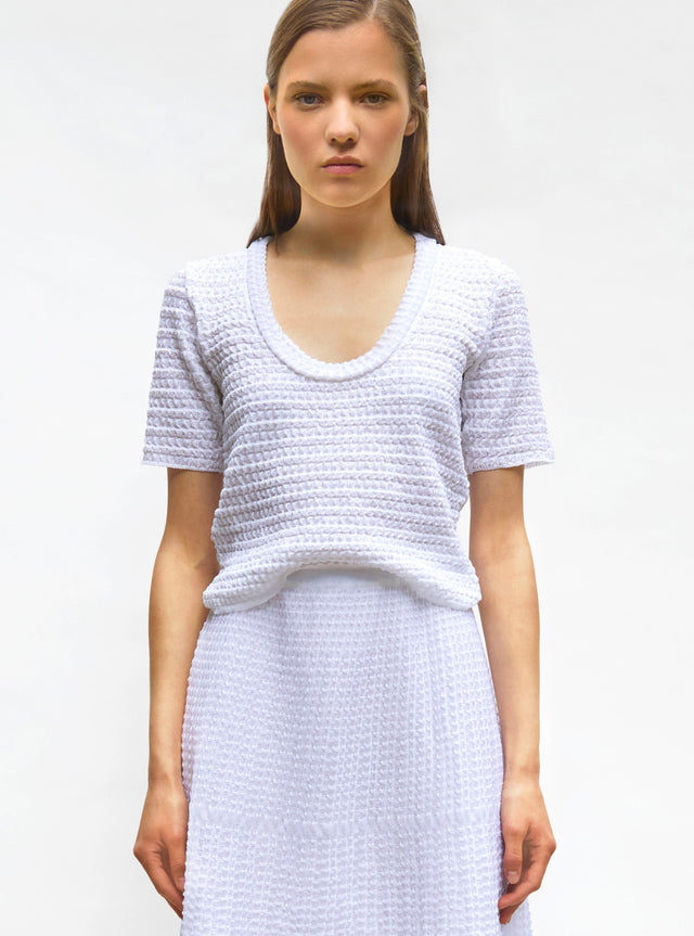 organza knit top - Image principale