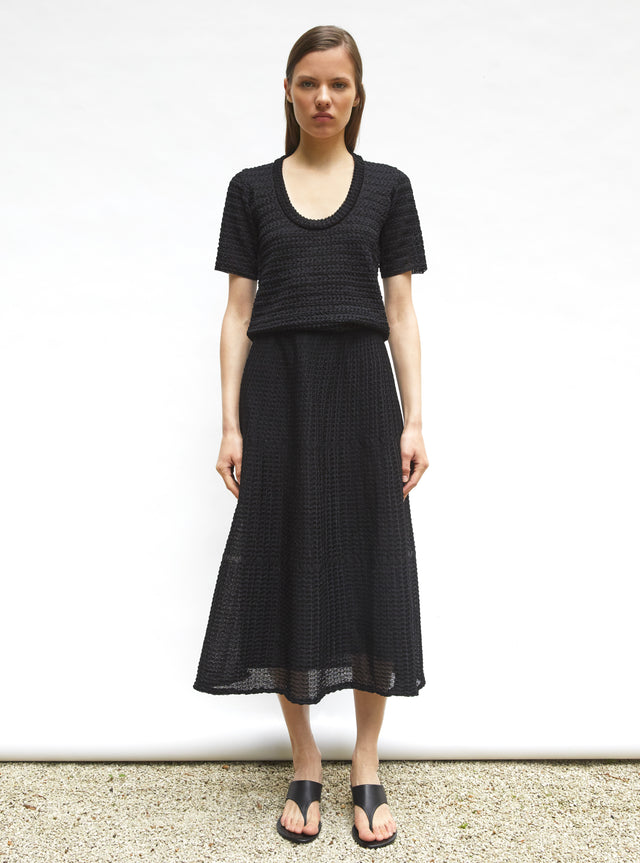 lightweight organza knit skirt - Image principale