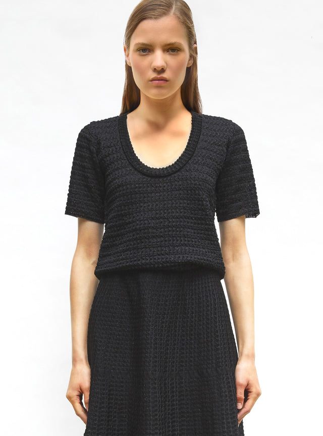 organza knit top - Image principale
