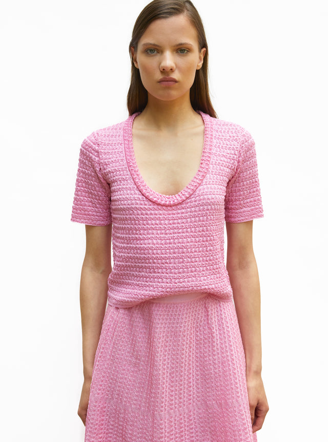 organza knit top - Image principale