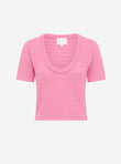 Organza knit top