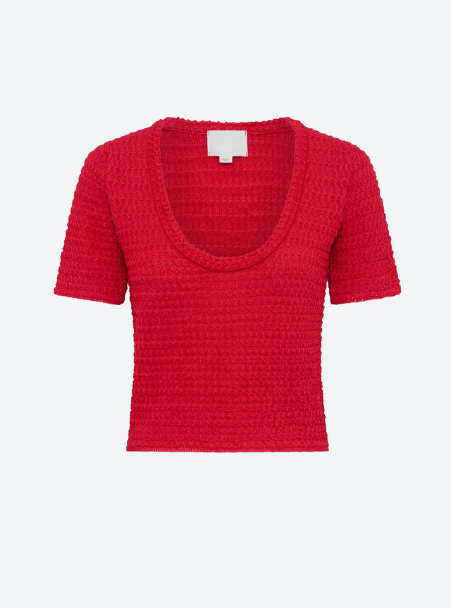 organza knit top - Image principale
