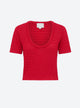 Organza knit top