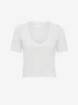 Organza knit top