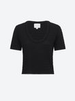 Organza knit top
