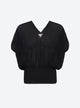 Couture top in an organza knit