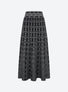 Jupe jacquard mini fleurs Noir Profond Naturel - Molli