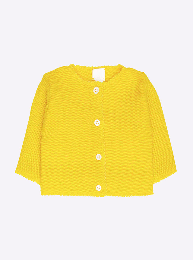 baby cardigan with picots - Image principale