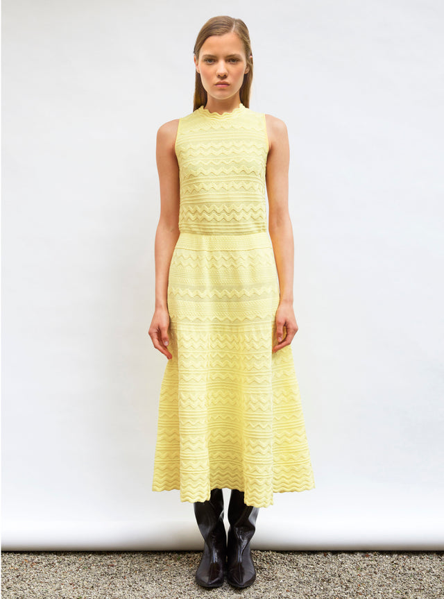 long rick-rack knit dress - Image principale