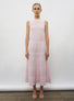 robe longue maille croquet rose doux - Vêtement en maille de luxe Molli