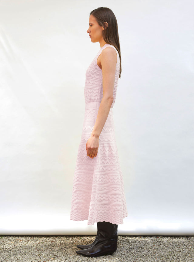 long rick-rack knit dress - Image principale