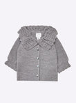 Baby top with lace collar