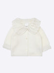 Baby top with lace collar