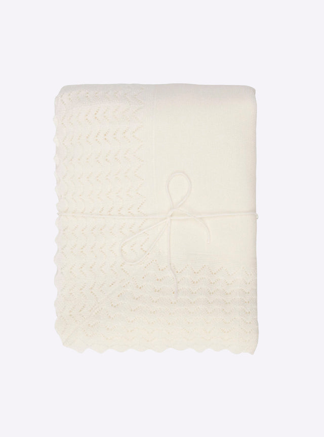 couverture bébé à volant dentelle - Image principale
