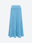 fluid skirt in an origami knit 