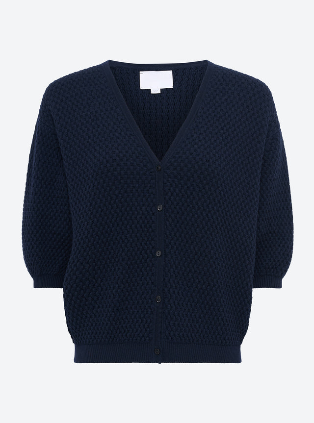 Cardigan v maille cloquée - Image principale