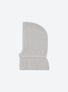 Zippered rib-knit balaclava