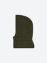 Zippered rib-knit balaclava