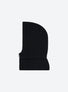 Zippered rib-knit balaclava
