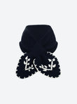 Hand-embroidered neck scarf