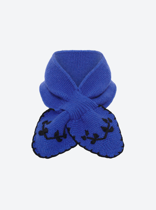 Hand-embroidered neck scarf - Image principale