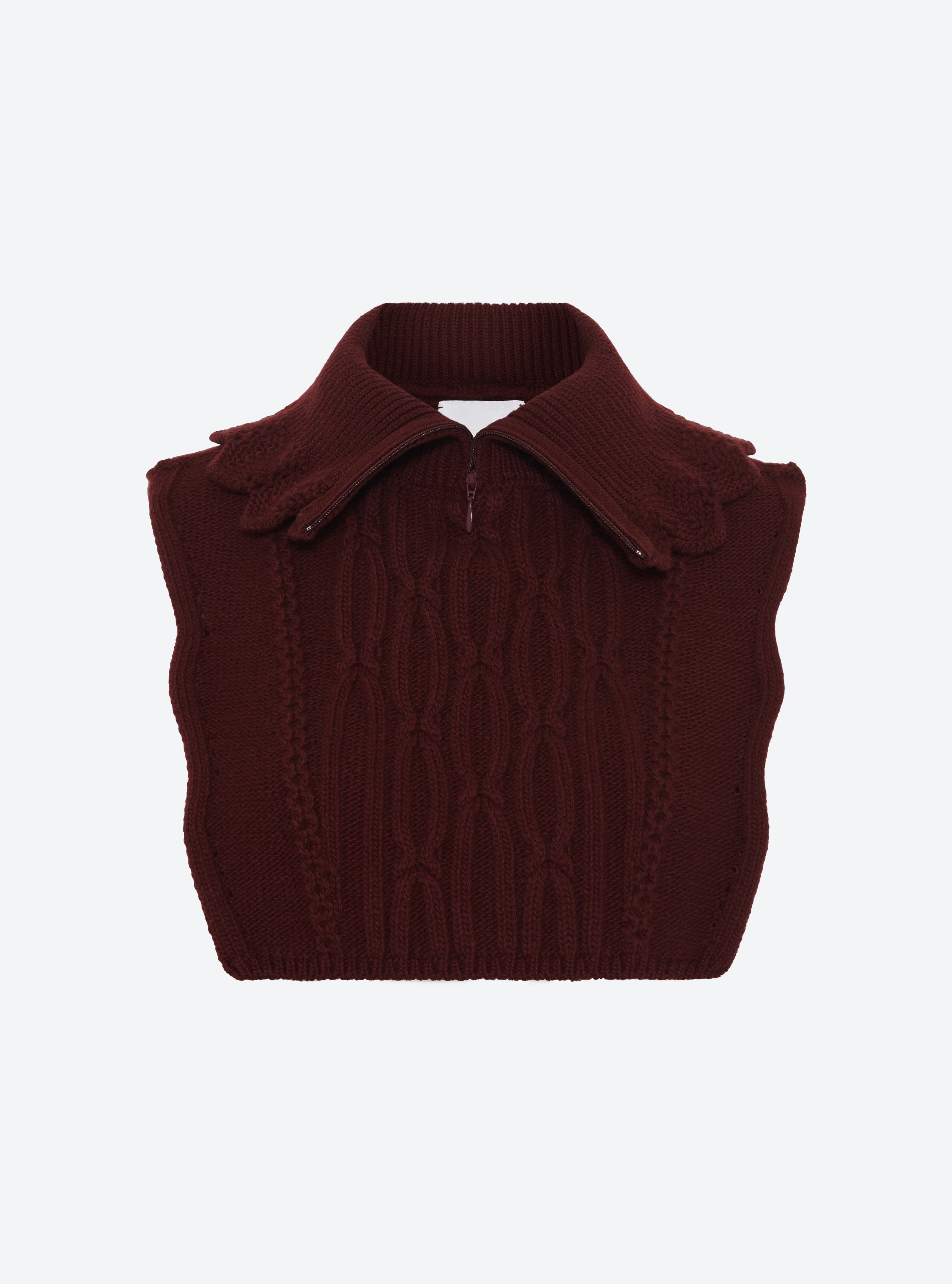 Plastron maille col zippé - Molli_packshot