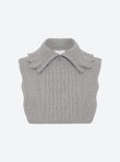 Zip-collar knit dickie