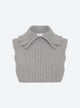 Zip-collar knit dickie