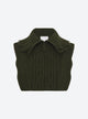 Plastron maille col zippé