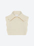 Zip-collar knit dickie