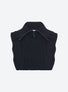Zip-collar knit dickie