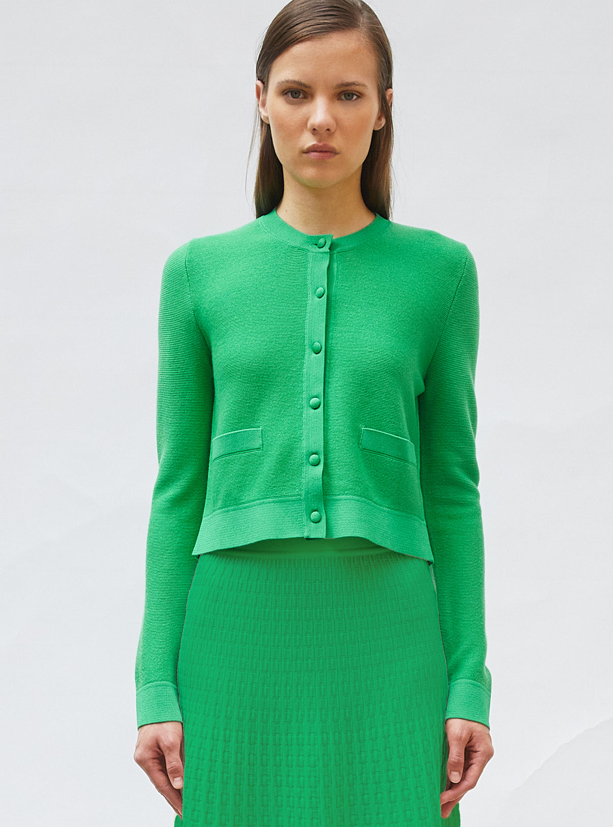 Cardigan maille point mousse Golf - Vêtement en maille de luxe Molli
